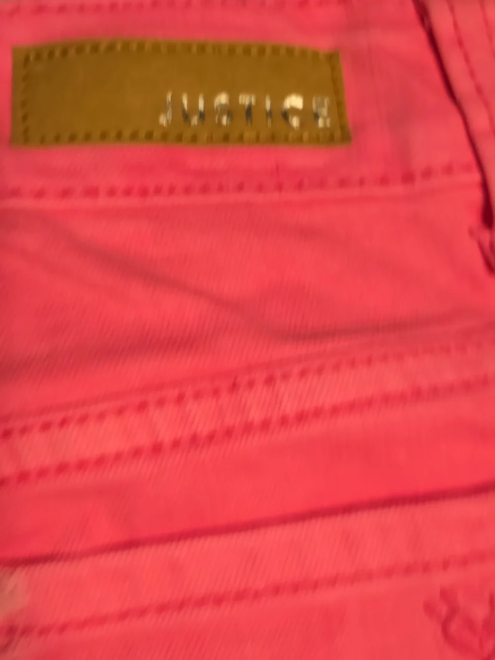 Justice Neon Pink Denim Jean Shorts